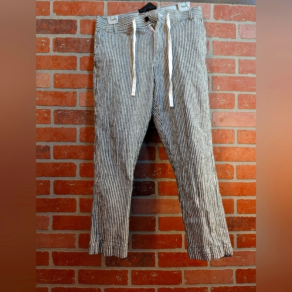 H&M Cham Cropped Stripped Pants - Picture 1 of 6